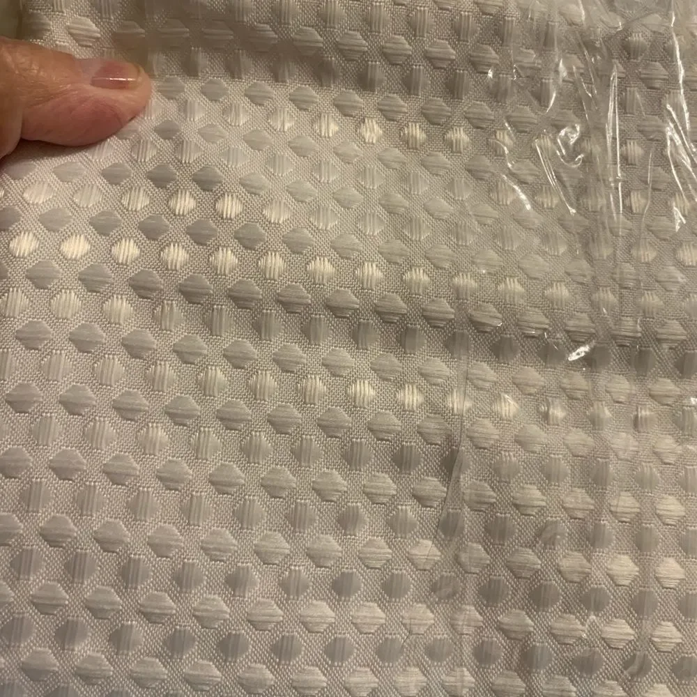 One pair pure white curtain panels